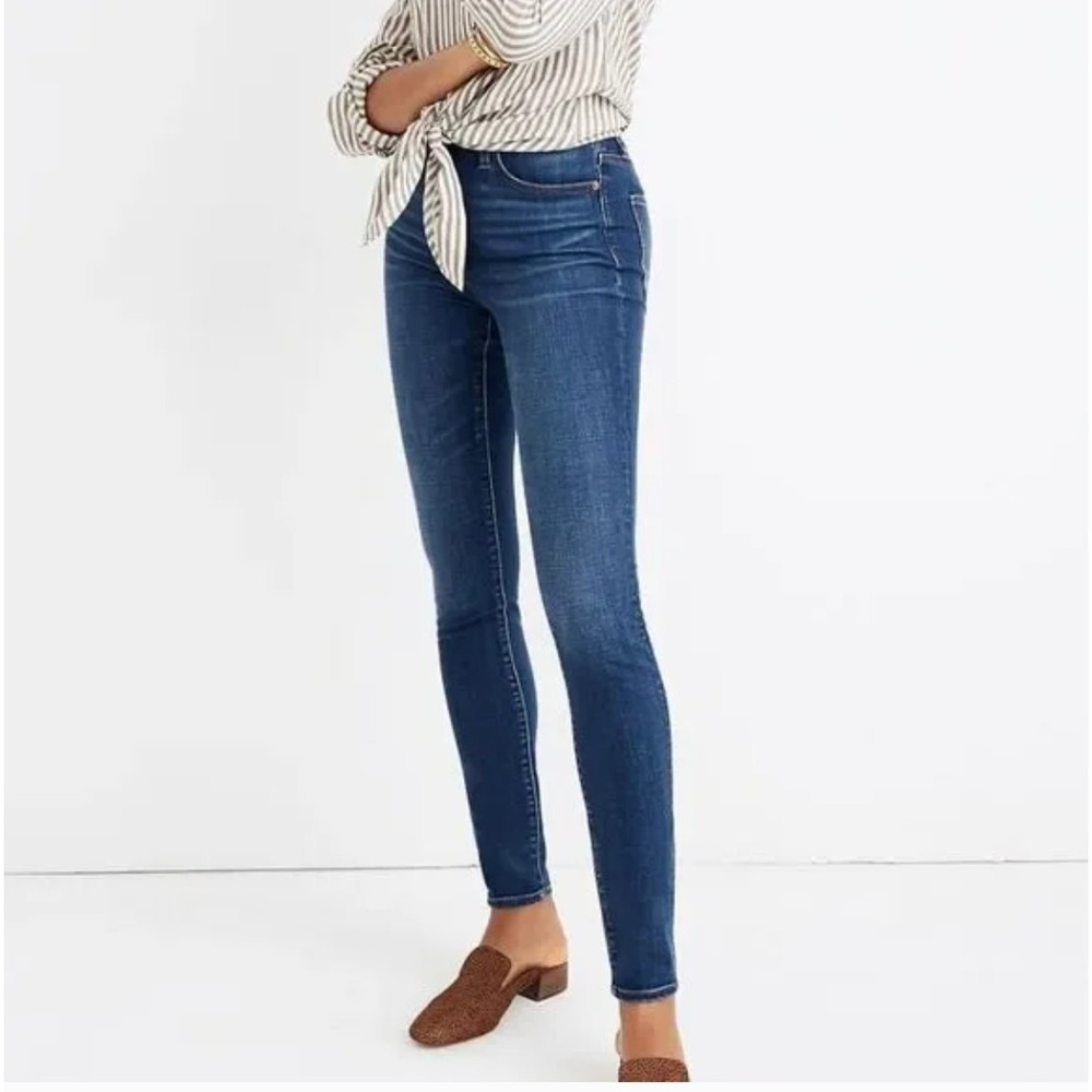 Madewell Jeans Women 24 Blue Curvy High Rise Skinny Denim Stretch